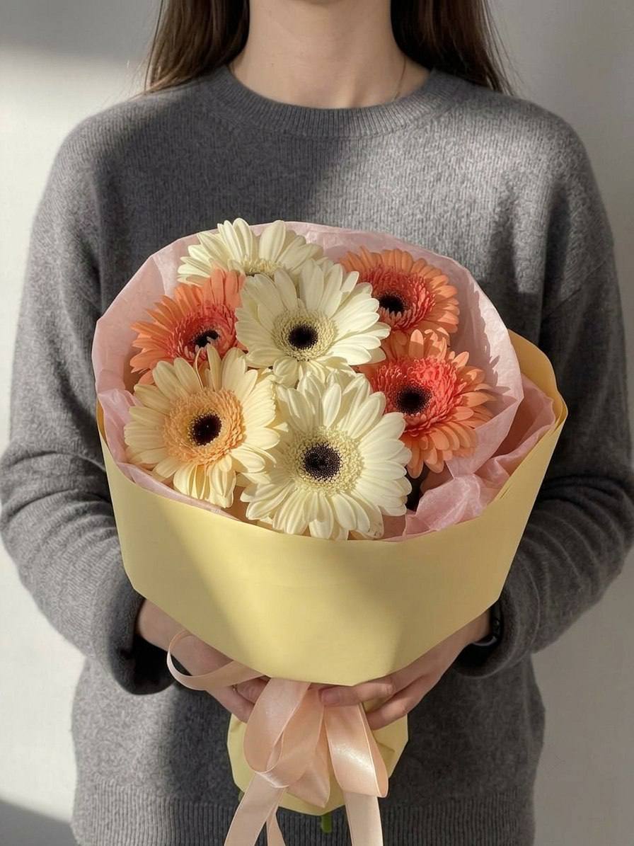 Моно-букет из гербер